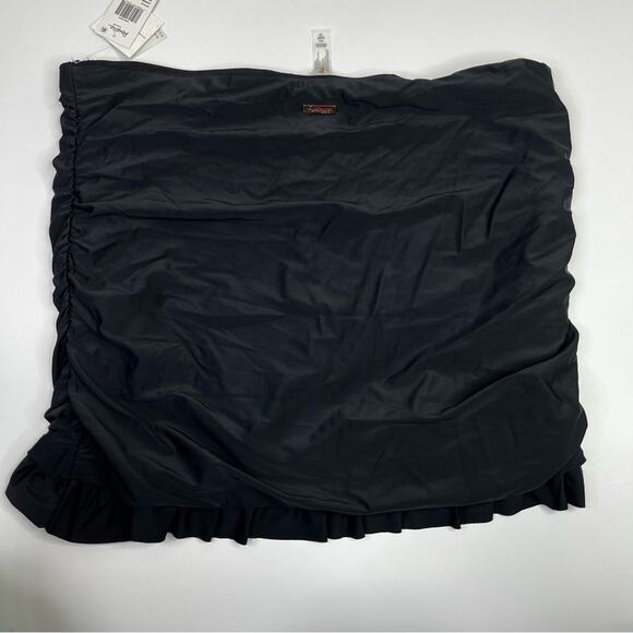 Raisins Curve Ruffled Tummy Control Swim skirt black - 20W - Picture 7 of 14